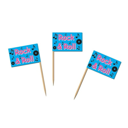 Rock & Roll Picks 2�? - 50 per pack - Cupcake Appetizers - Party Supplies"