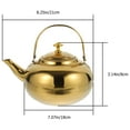 thumbnail image 2 of MRLESS Stainless Steel Whistling Tea Kettle with Detachable Infuser - Portable Travel Tea Pot for Home, Camping, and Outdoor Use, 2 of 6