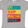 thumbnail image 4 of Inktastic Eat Sleep Muay Thai Repeat Boys or Girls Baby Bodysuit, 4 of 5
