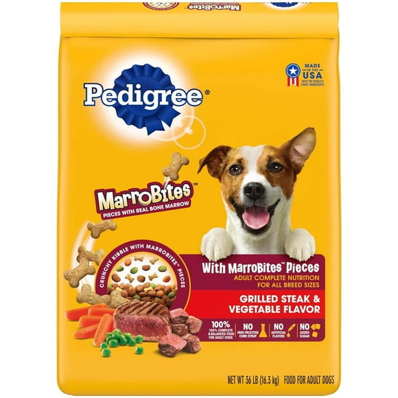 Grilled Steak and Vegetable Dry Dog Food, 36 lb Bag