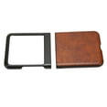thumbnail image 5 of Funda plegable para teléfono Funda protectora para teléfono ABS Anti arañazos Accesorio minimalista para teléfono Motorola Razr 40 Patrón de cuero ultra marrón, 5 of 5
