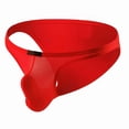 thumbnail image 3 of COSFO Mens Briefs Underwear Red Bulge Pouch Silk Underwear Classic Fit Breathable Low Rise Men's Underwear, 3 of 4