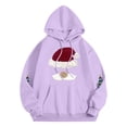 thumbnail image 5 of Caixia Xmas Hooded Sweatshirt with Seasonal Lettering with Cozy Everyday Comfort for Holiday Wear a Welcome Addition to Holiday Looks, 5 of 5