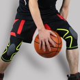 thumbnail image 4 of 1 PCS Elastic Knee Brace Pads Bracelet Set of Knee Bracelet Basketball Volleyball Safety Band Orange M, 4 of 6