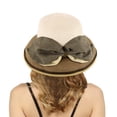 thumbnail image 2 of beishanbush Sun Hats Summer Hats for Women Wide Bongrace Women Straw Beach Hat Little Girl Sun Cap Foldable Ladies Hats Coffee, 2 of 3