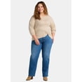 thumbnail image 5 of Terra & Sky Women’s Plus Size Double-Knit Twist Sweater, Sizes 0X-5X, 5 of 5