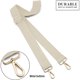 thumbnail image 3 of Correas anchas de repuesto para bolso cruzado ajustable con herrajes dorados, correa de lona para hombro para mujer, 3 of 5