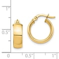 thumbnail image 3 of Auriga Fine Jewelry 14K Yellow Gold High Polished 5mm Hoop Earrings for Women, 3 of 5