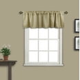 thumbnail image 2 of Aiking Window Treatment - Brushed Rod Pocket Window Valance Curtain for Home / Kitchen / Event Designs, 56 by 16 inch ( 2-Panels, Brass ), 2 of 5