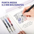 thumbnail image 2 of 36PCS Bolígrafo de Gel 0.5mm, Bolígrafos de Gel de Punto Fino, Plumas Punto Fino, Marcr Que Escribe Suavemente y No Rompe la Tinta, para Escribir, Estudiantes, Oficina(Negro+Rojo+Azul), 2 of 4