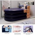 thumbnail image 5 of Foldable Portable Soaking Inflatable Bathtub with Electric Air Pump,Eco-Friendly Bathing Tub for Shower Stall,One-piece Bath Cover Design with Zipper, Keep Temperature Long Time, 5 of 8