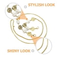 thumbnail image 3 of Luxshiny 1Set Golden Imitation Chain for Clutch Bag Replacement Chain Simple Design Eyeglasses Strap, 3 of 8