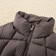 thumbnail image 5 of SonxaHe Little Boys' Puffer Coat Vest for Kids Warm Thickened Sleeveless Jacket Quilted Outdoor Winter Coats Brown,Sized 7-8, 5 of 6