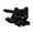 black, variant on STARTIST Cat Plush Toy Kitty Stuffed Animal Comfortable Kids Room Decor Cartoon Cat Stuffed Animal Toy for Kids Adults Birthday Gifts black and white