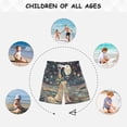 thumbnail image 6 of joogoo Kids Boys Swim Trunks Dog at Space Night Beach Board Shorts Drawstring Swimsuit Kid Teen L, 6 of 6