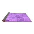 thumbnail image 2 of Ahgly Company Indoor Square Patchwork Purple Transitional Area Rugs, 7' Square, 2 of 4
