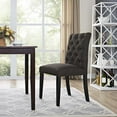 thumbnail image 2 of Modern Contemporary Urban Design Kitchen Room Dining Chair, Brown, Fabric, 2 of 4