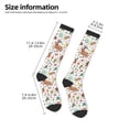 thumbnail image 2 of Pofeuu Winter Christmas And New Year Deer Print Stockings, Adult Running Hiking Socks for Youth and Adult, 2 of 6