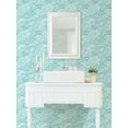 thumbnail image 4 of Nuwallpaper Teal Saybrook Peel & Stick Wallpaper 20.5-in x 18-ft, 4 of 8