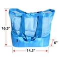 thumbnail image 4 of SUNRISEUMBRELLA Sport Tote Mesh Beach Outdoor Bag w Insulated Picnic Cooler /Heat Insulatiion (Blue), 4 of 4