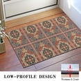 thumbnail image 3 of Red Ethnic Geometric Pattern Door Rugs,Washable Non Slip Door Mats Indoor,Decorative Door Mats,Entry Mat Indoor for Entrance,Bedroom,Kitchen,Bathroom,16"x24", 3 of 6