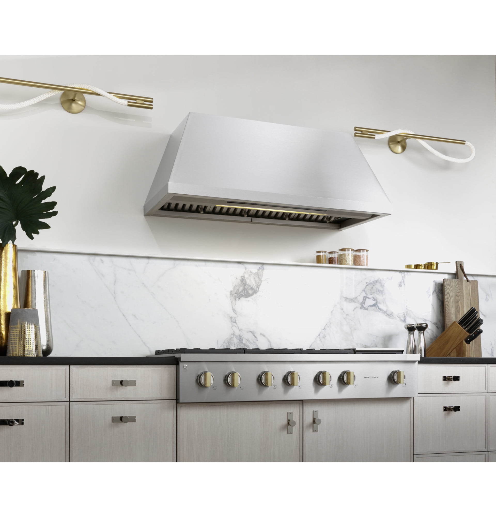 Monogram Zgu486ndt 48" Wide Professional Gas Rangetop - Stainless Steel