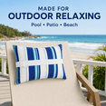 thumbnail image 5 of Outdoor Waterproof Adjustable Headrest Pillow with Secure Strap, 11x15.7in (28x40cm) Lumbar Support Cushion for Beach Chair, Pool Lounger & Patio Recliner Comfort Accessory, 5 of 6