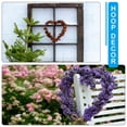 thumbnail image 5 of Uxcell 10 inch Dream Catcher Rings, 2Pcs Metal Heart Shape Macrame Wreath Floral Hoop for Wedding Decorations, Black, 5 of 6