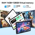 thumbnail image 6 of Android 14 Tablet,128GB ROM 1TB Expand,HD IPS Touchscreen, 5G/2.4G WiFi, Bluetooth 5.0, GPS, 4G Phone Tablet,2024 Newest, 6 of 9