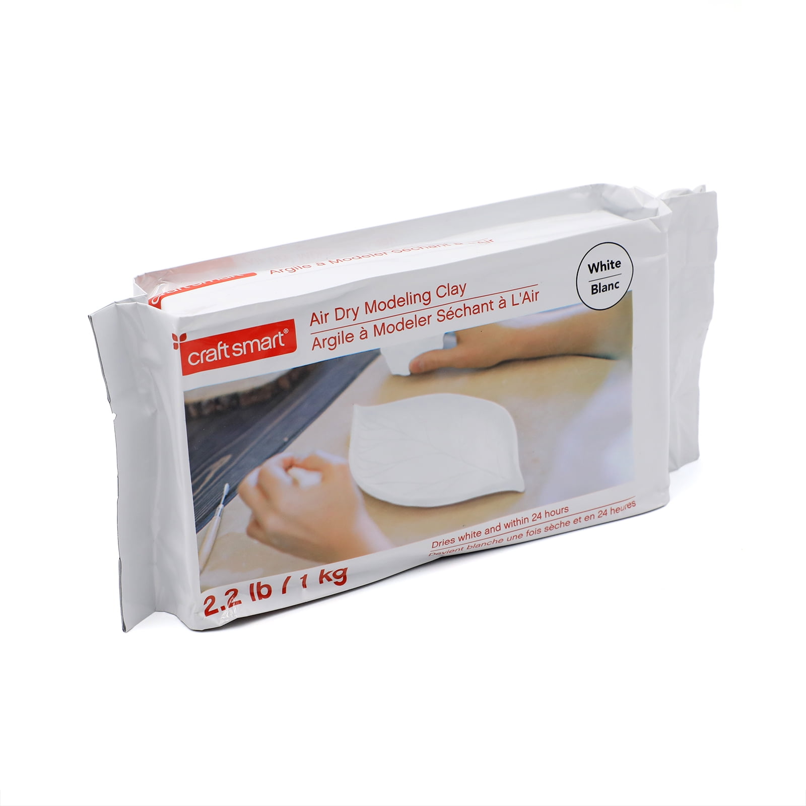 Craft Smart 2.2lb. White Air Dry Modeling Clay, 6 Pack