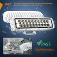 thumbnail image 5 of Nilight Marine LED Pods Navigation Lights 2PCS 60W White Spot Beam Ponton Boat Deck Dock Lighting for Night Fishing T-top Stern Yacht Kayak Port Sailboat Trucks Tractors, 5 of 8