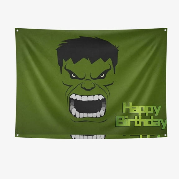 Hulk Festival Backdrop Party Banner 7x5ft Party Supplies Large Size Hulk Party Decoration