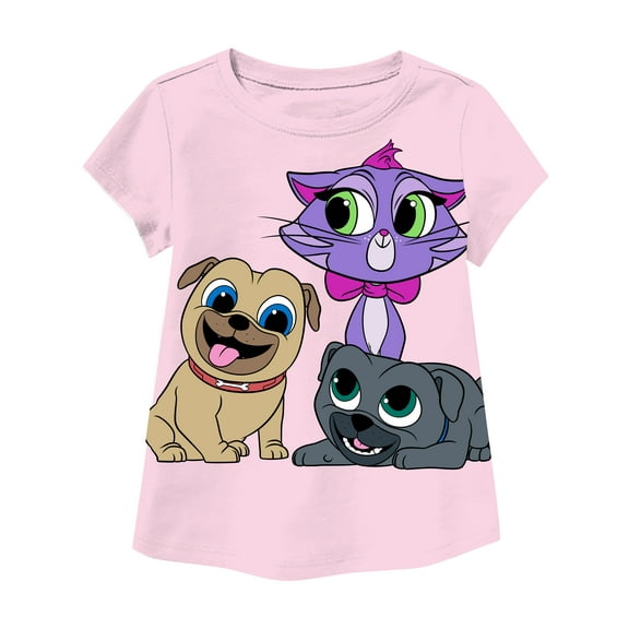 Disney Girls' Puppy Dog Pals Group Shot T-Shirt (Toddler Girls)