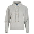 thumbnail image 3 of Boxercraft BW5401 Ladies Ls Lace Up Pullover-Oxford Heather-2XL, 3 of 4