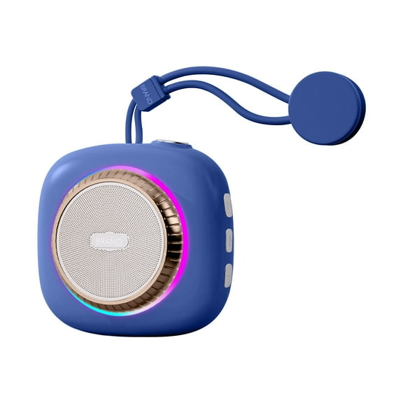 Lzobxe Portable Speaker Bluetooth 5.3 Wireless Audio Mini Camera Design LED Ambient Light Suction Cup Adsorption Surround Sound Quality Bluetooth Audio