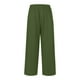 thumbnail image 4 of WILLBEST Pantalones Casuales de Verano para Mujer, de Lino, de Cintura Alta, con Cordón, Pierna Ancha, Cómodos y con Bolsillos para Viajar y Relajarse. Grande, 4 of 4