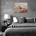 thumbnail image 2 of Lucksign Vintage Truck Old Barn Inspirational Wall Art 16"x12" Framed Painting Canvas Prints, 2 of 6