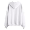thumbnail image 4 of Oversized Sweatshirt For Women Casual Comfortable With Velvet Loose And Lazy Student Hooded Hoodie 2025 Pullover Sweaters Winter Clothes White XXXL, 4 of 4
