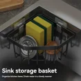 thumbnail image 3 of Sponge Holder Corner Sink Caddy For Kitchen Bathroom Storage Soap Holder Black ^, 3 of 6