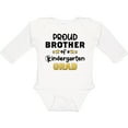 thumbnail image 3 of Inktastic Proud Brother of a Kindergarten Grad Boys Long Sleeve Baby Bodysuit, 3 of 5