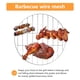 thumbnail image 3 of Parrilla redonda de acero inoxidable para barbacoa (2 unidades), accesorios para uso diario sin bandeja (plateada, diámetro de 25 cm), 3 of 6