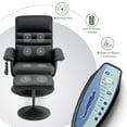 thumbnail image 6 of MCombo 360 Swivel Massage Recliner Chair with Ottoman for Living Room, Faux Leather,  Black, 6 of 8