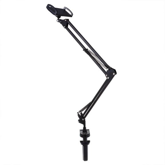 Soimiss Universal Phone Clamp Holder with Articulating Arm for Hands Free Black