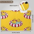thumbnail image 3 of Duckies in Rubber Swimming Pool Foldable Binder Folder Clipboard with Pen Slot Double Clips A4 Size File Storage, 3 of 8