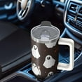 thumbnail image 5 of Halloween Spider Web 30 Oz Tumbler with Handle and Straw, Gothic Spooky Stainless Cup, Holiday Coffee Gift, 5 of 5
