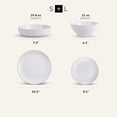 thumbnail image 3 of Stoneware, Rustic Plates and Bowls Set, Dinnerware, Service for 4, Speckled , Dishwasher & Microwave , 16-Piece, 3 of 6