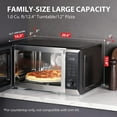 thumbnail image 4 of Toshiba 1 cu ft Countertop Microwave Ovens in Silver, 4 of 9