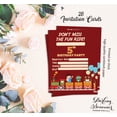 thumbnail image 5 of Darling Souvenir Red Birthday Invitation Card 28 Pcs Fill or Write In Blank Invites Printable Party Supplies 5 x 7 Inches, 5 of 5