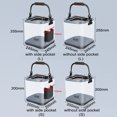 thumbnail image 4 of Large Capacity Foldable EVA Fishing Bucket with Side Pocket - Transparent Square Design, Portable Collapsible Water/Fish Container with Carrying Rope, Ideal for Outdoor Fishing and Storage, 4 of 6