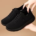 thumbnail image 6 of Rokment Women's Walking Driving Nursing Shoes Breathable Comfortable Mesh Memory Foam Slip on Tennis Running Sneakers for Women Outdoor Activities Black Size 6, 6 of 6